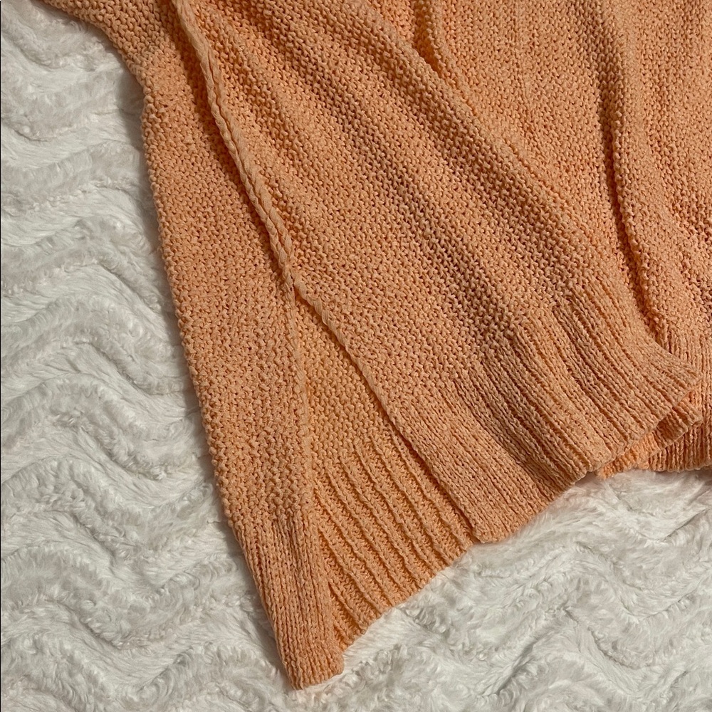 NWT Moon & Madison Oversized Peach Loose Knit Sweater - Picture 9 of 15